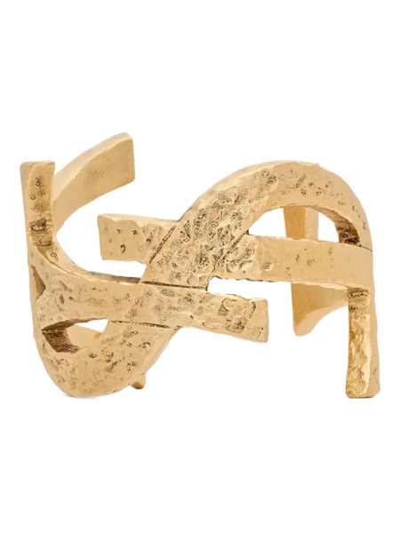  Saint Laurent Cassandre Open Cuff Bracelet - Gold 