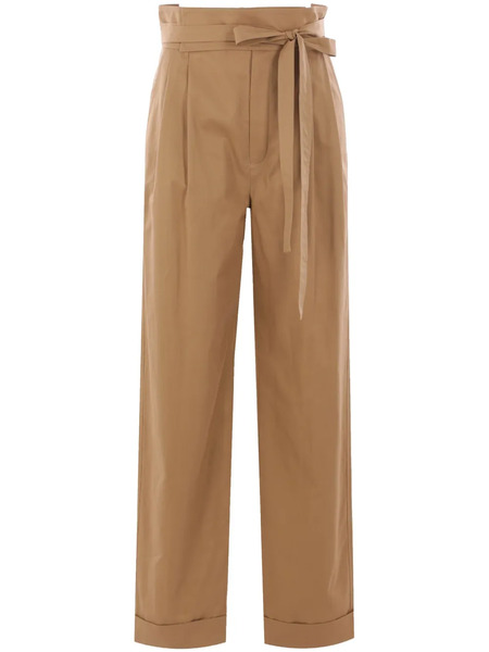  Saint Laurent Cotton Trousers - Brown 