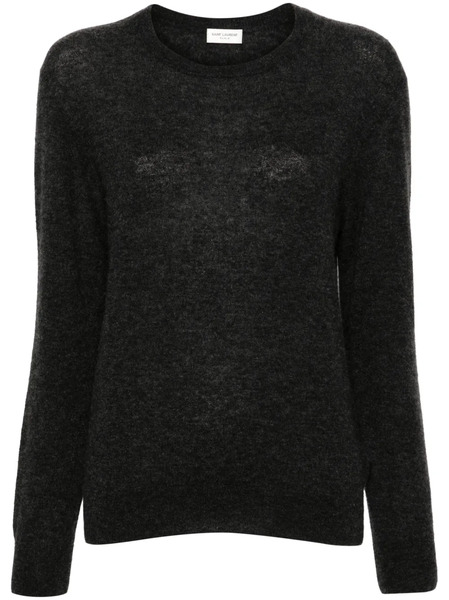  Saint Laurent Crew-neck Sweater - Black 