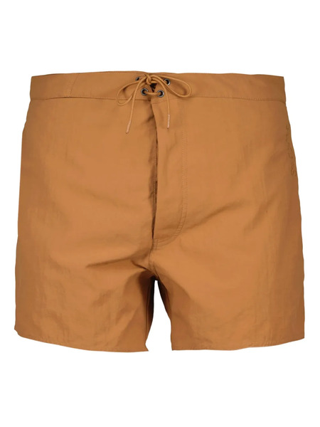  Saint Laurent Drawstring Swim Shorts - Brown 
