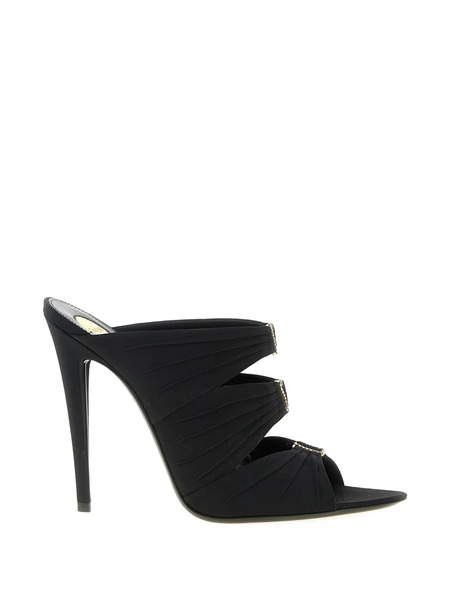 Saint Laurent Emilie Mules - Black 