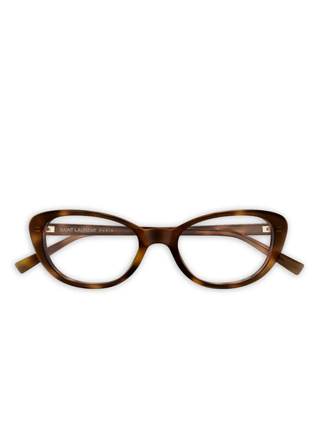  Saint Laurent Eyewear Cat-eye Glasses - Brown 