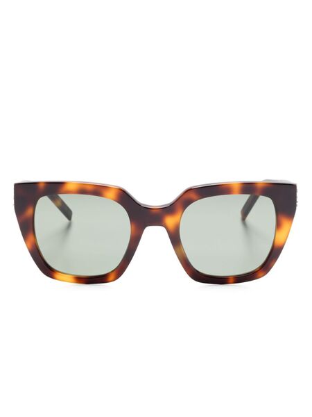  Saint Laurent Eyewear Cat-eye Sunglasses - Brown 