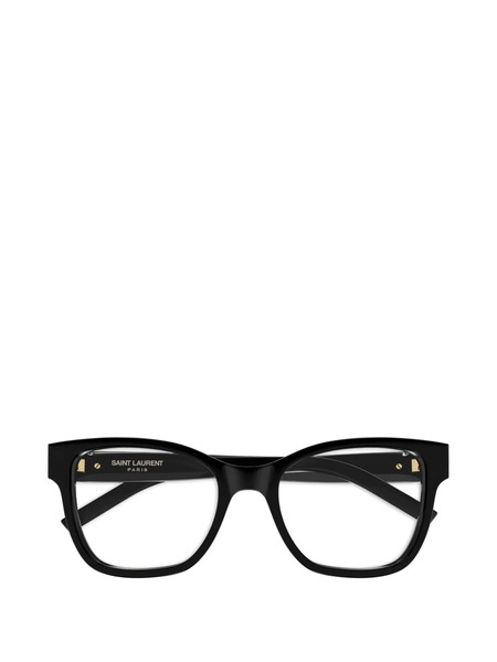 Saint Laurent Eyewear Logo-plaque Glasses - Black 