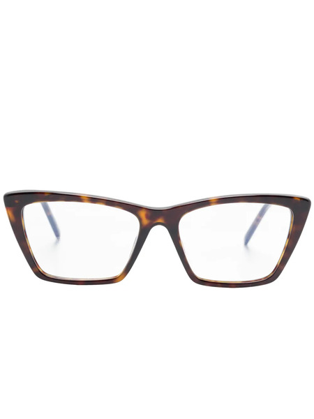  Saint Laurent Eyewear Mica Glasses - Brown 