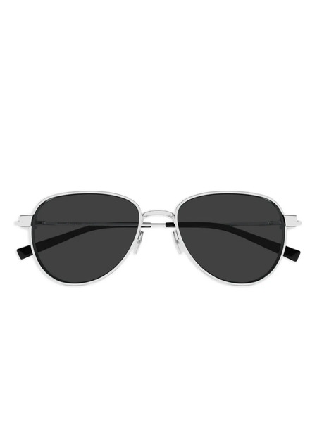  Saint Laurent Eyewear Pilot-frame Sunglasses - Silver 