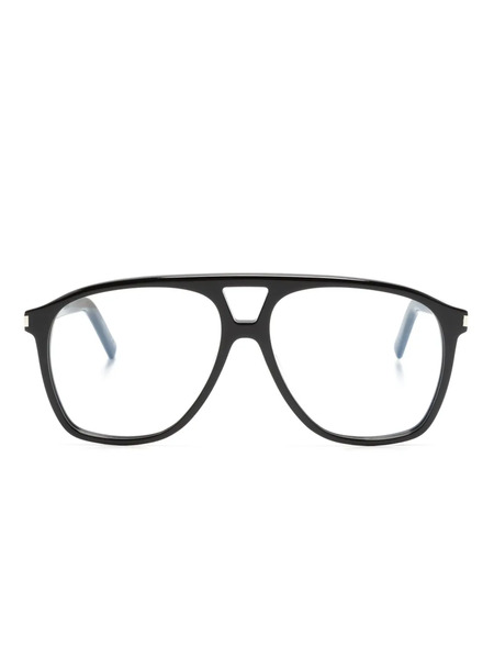  Saint Laurent Eyewear Sl 596 Dune Opt Pilot-frame Glasses - Black 