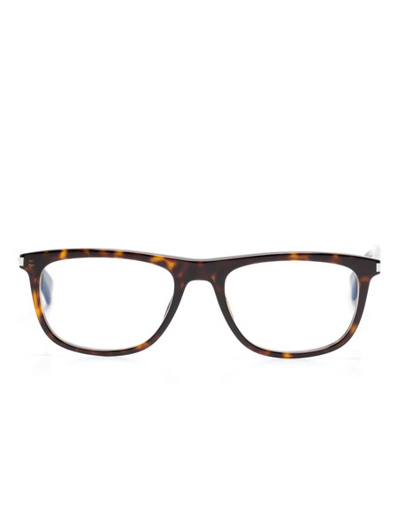  Saint Laurent Eyewear Square-frame Glasses - Brown 