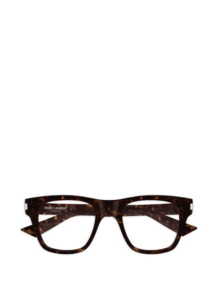  Saint Laurent Eyewear Square-frame Glasses - Brown 