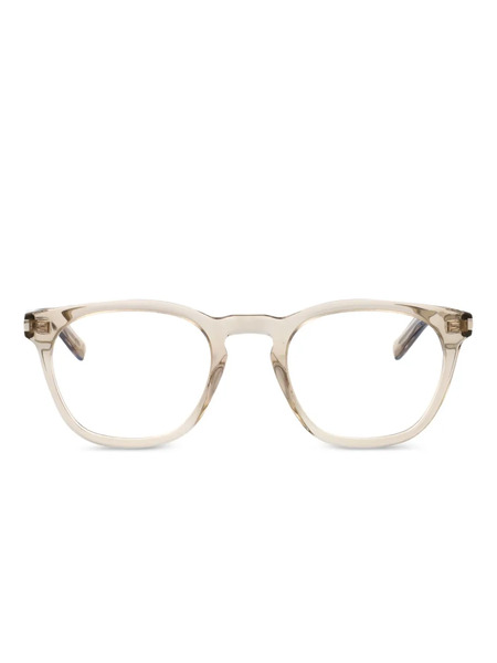  Saint Laurent Eyewear Square-frame Glasses - Neutrals 