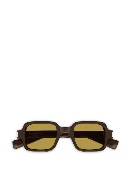  Saint Laurent Eyewear Square Sunglasses - Brown 
