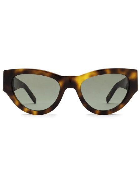  Saint Laurent Eyewear Tortoiseshell Cat-eye Frame Sunglasses - Brown 