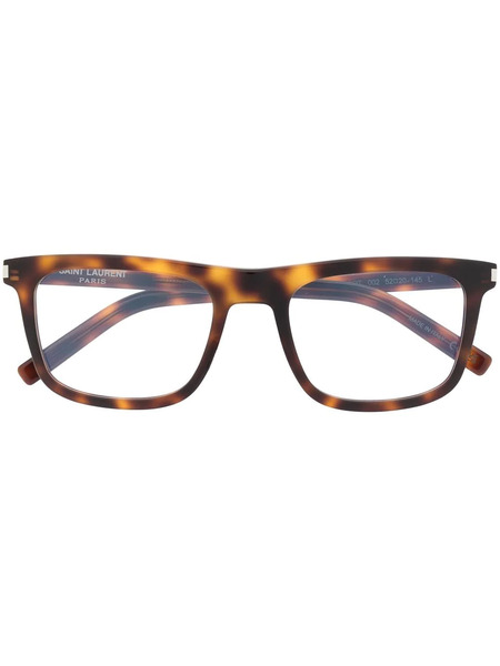 Saint Laurent Eyewear Tortoiseshell-effect Glasses - Brown 