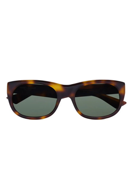  Saint Laurent Eyewear Tortoiseshell Round Sunglasses - Brown 