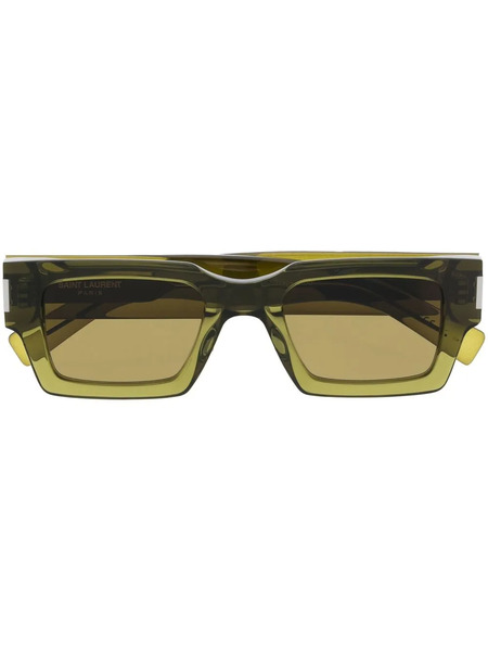  Saint Laurent Eyewear Wayfarer-frame Sunglasses - Green 