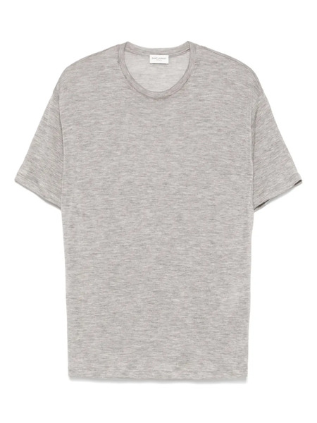  Saint Laurent Fine-knit T-shirt - Grey 