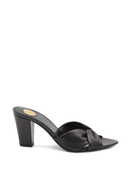  Saint Laurent Franciane Cross-strap Mules - Black 