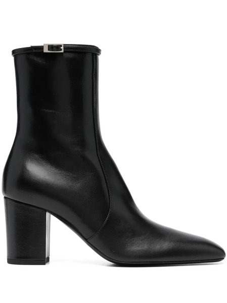  Saint Laurent Joelle 70mm Leather Boots - Black 
