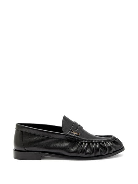  Saint Laurent Le Loafer Leather Loafers - Black 