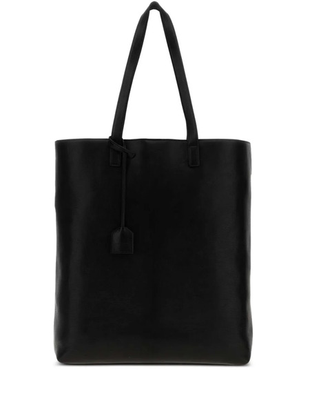  Saint Laurent Leather Tote Bag - Black 