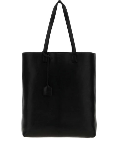  Saint Laurent Leather Tote Bag - Black 