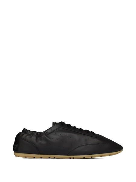  Saint Laurent Lewis Leather Sneakers - Black 