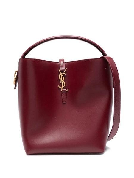  Saint Laurent Logo-plaque Shoulder Bag - Red 