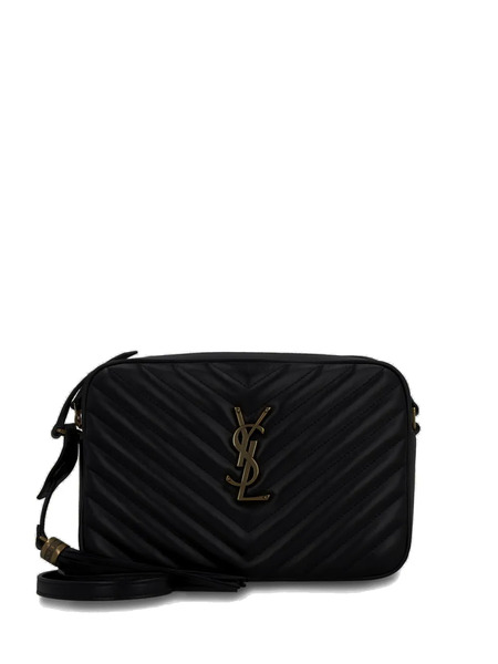  Saint Laurent Lou Quilted Messenger Bag - Black 