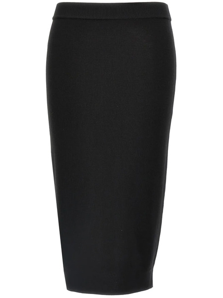  Saint Laurent Mila Pencil Skirt - Black 