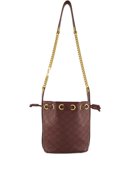  Saint Laurent Mini Quilted-leather Bucket Bag - Brown 