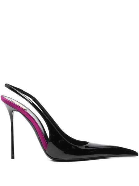  Saint Laurent 110mm Amalia Pointed-toe Pumps - Black 