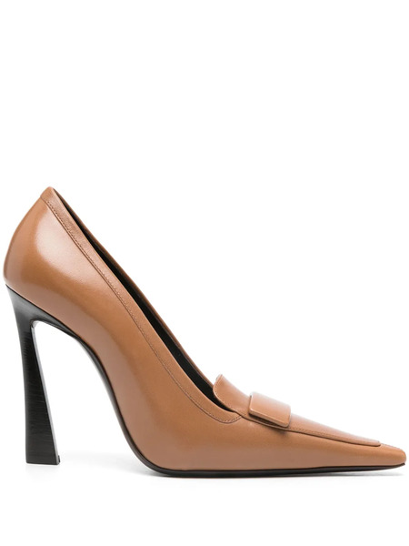  Saint Laurent 110mm D'orsay Pumps - Brown 