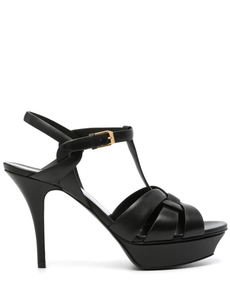  Saint Laurent 105mm Tribute Sandals - Black 