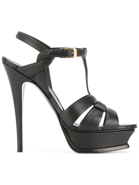  Saint Laurent 150mm Tribute Sandals - Black 