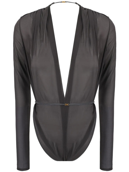 Saint Laurent Mousseline Body - Black 