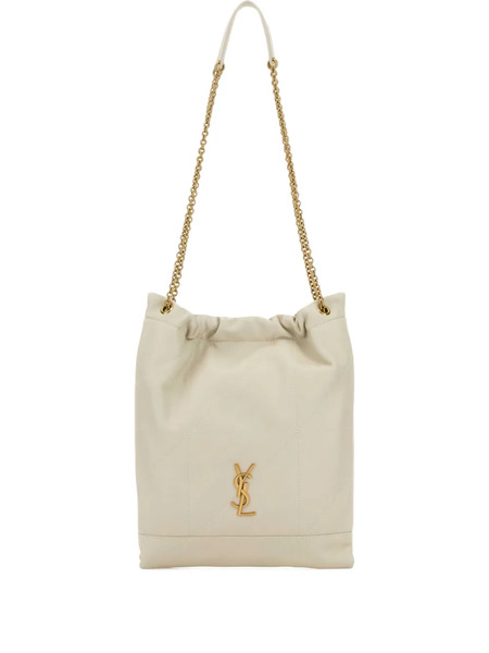  Saint Laurent Pochon Drawstring Tote Bag - Neutrals 