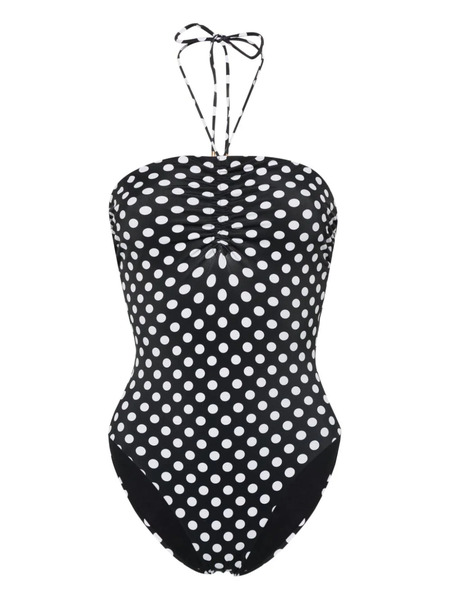  Saint Laurent Polka-dot Swimsuit - Black 