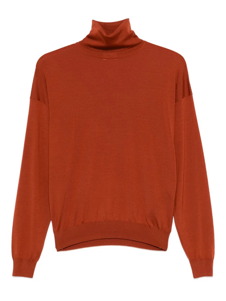  Saint Laurent Roll-neck Top - Red 