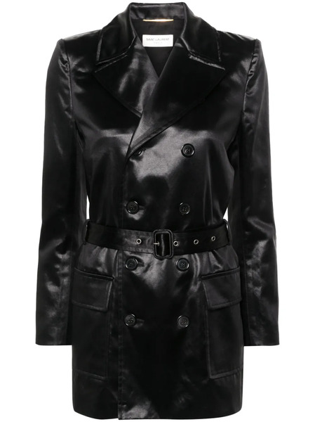  Saint Laurent Saharienne Double-breasted Blazer - Black 