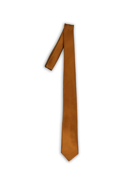  Saint Laurent Silk Satin Tie - Brown 