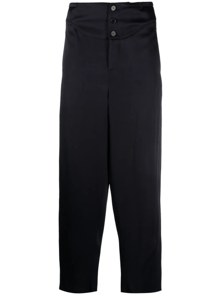  Saint Laurent Silk Tailored Trousers - Blue 