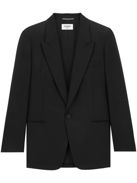  Saint Laurent Single-breasted Blazer - Black 