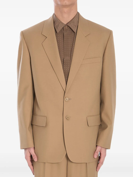  Saint Laurent Single-breasted Blazer - Green 