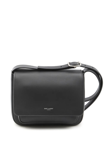  Saint Laurent Small Leather Messenger Bag - Black 