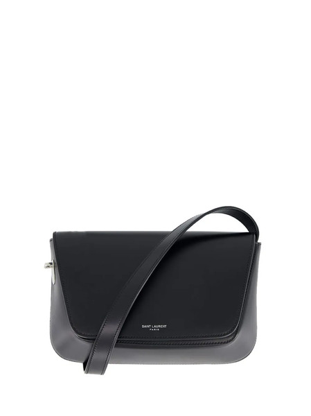  Saint Laurent Small Leather Shoulder Bag - Black 