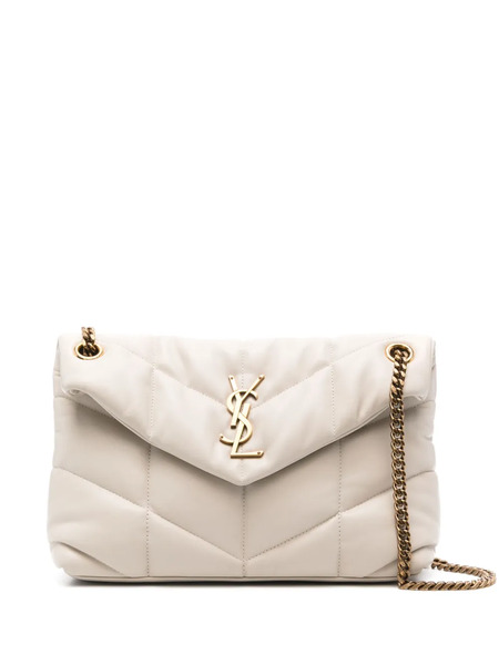  Saint Laurent Small Loulou Monogram Shoulder Bag - Neutrals 