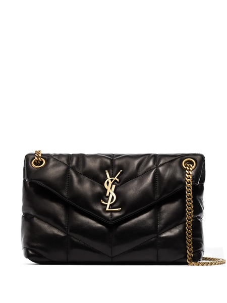  Saint Laurent Small Loulou Puffer Shoulder Bag - Black 