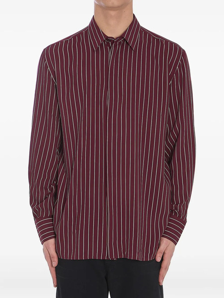  Saint Laurent Striped Shirt - Red 