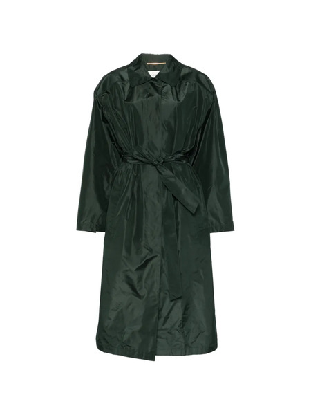  Saint Laurent Tie-belt Trench Coat - Green 