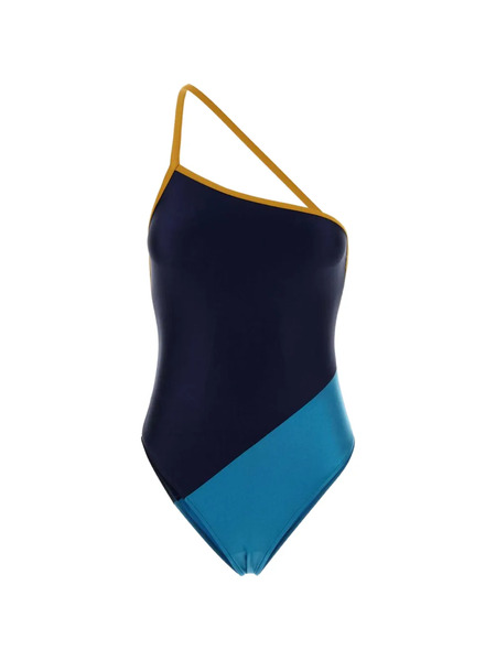  Saint Laurent Two-tone Swimsuit - Blue 